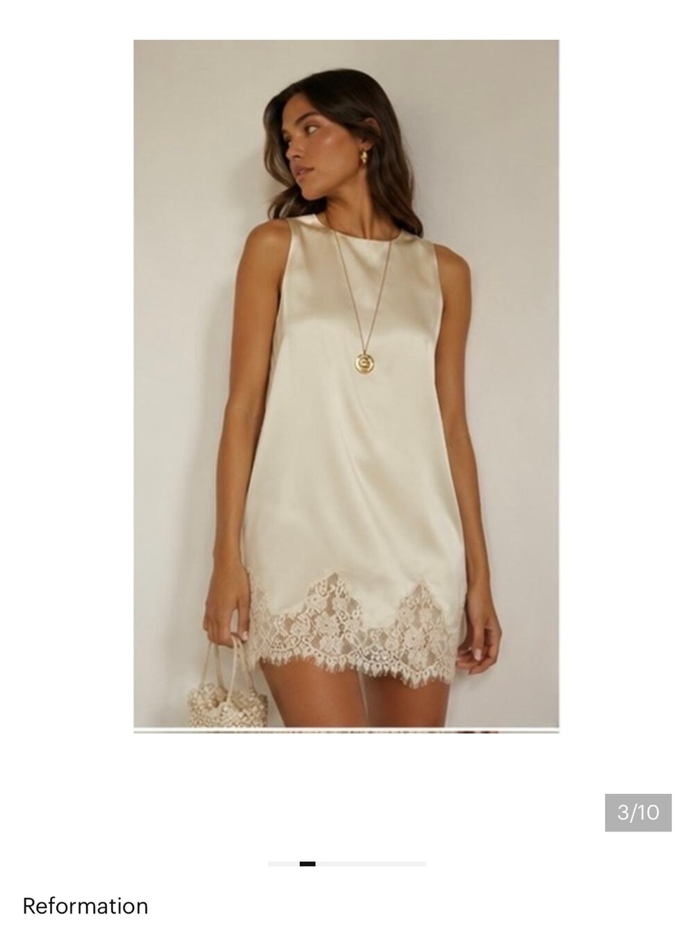 NWT Reformation Jessalyn Silk Dress - Picture 2 of 7